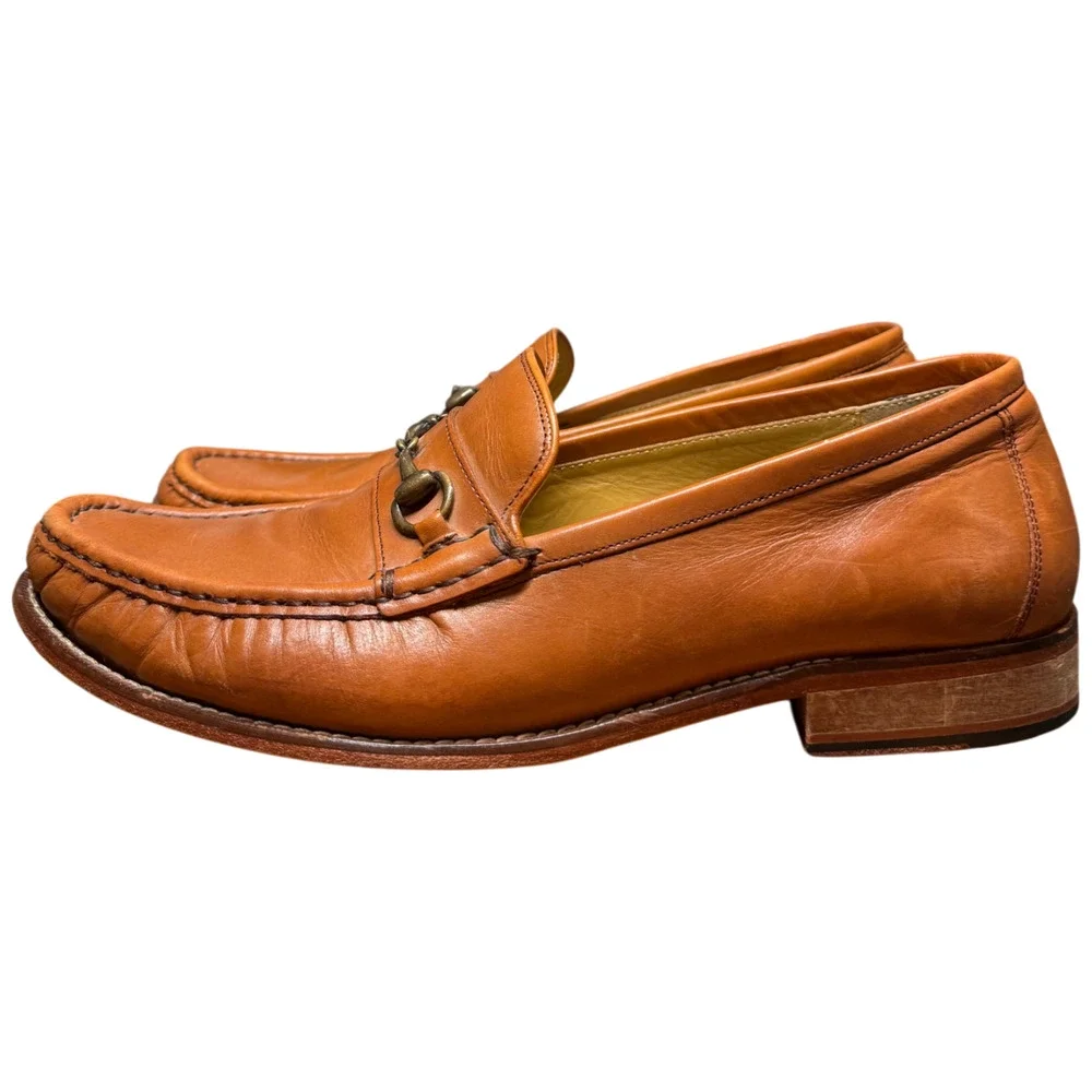 Cole Haan Men's 10.5 Hudson Horsebit Loafer British Tan Full-Grain Leather